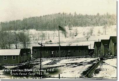 New Germany CCC Camp S-52, Headquarters & Barracks of 326th Company, 1936