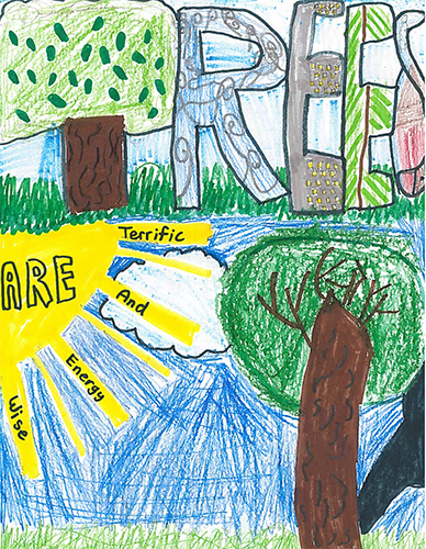 1st Place Arbor Day Poster Contest in Harford County: Amanda Poling