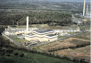 Montgomery County Waste Revovery Facility with the Dickerson Coal plant in the right background