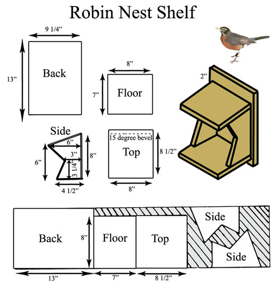 Robin Nesting Platform Design Adapted from Minnesota DNR